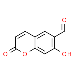 ChemSpider 2D Image | 7-Hydroxy-2-oxo-2H-chromene-6-carbaldehyde | C10H6O4
