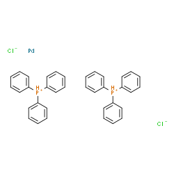 ChemSpider 2D Image | Triphenylphosphonium chloride - palladium (2:2:1) | C36H32Cl2P2Pd