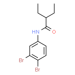 ChemSpider 2D Image | N-(3,4-Dibromophenyl)-2-ethylbutanamide | C12H15Br2NO