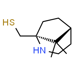 ChemSpider 2D Image | [(1S,5R)-8,8-Dimethyl-2-azabicyclo[3.2.1]oct-1-yl]methanethiol | C10H19NS