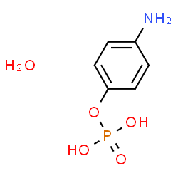 ChemSpider 2D Image | 4-Aminophenyl dihydrogen phosphate hydrate (1:1) | C6H10NO5P