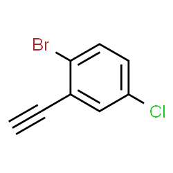 ChemSpider 2D Image | 1-Bromo-4-chloro-2-ethynylbenzene | C8H4BrCl