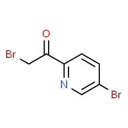 ChemSpider 2D Image | 2-Bromo-1-(5-bromo-2-pyridinyl)ethanone | C7H5Br2NO