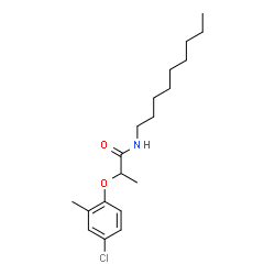 ChemSpider 2D Image | 2-(4-Chloro-2-methylphenoxy)-N-nonylpropanamide | C19H30ClNO2
