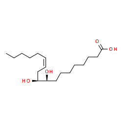 ChemSpider 2D Image | (9S,10S,12Z)-9,10-Dihydroxy-12-octadecenoic acid | C18H34O4