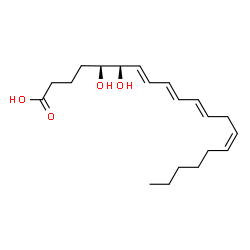 ChemSpider 2D Image | 5(S),6(R)-11-trans DiHETE | C20H32O4