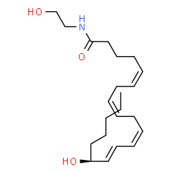 ChemSpider 2D Image | 15(S)-HETE Ethanolamide | C22H37NO3