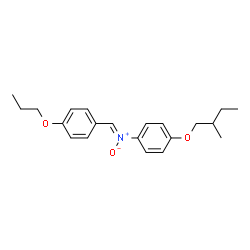 ChemSpider 2D Image | N-[4-(2-Methylbutoxy)phenyl]-N-[(Z)-(4-propoxyphenyl)methylene]amine oxide | C21H27NO3