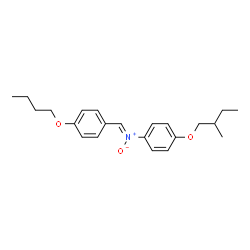 ChemSpider 2D Image | N-[(Z)-(4-Butoxyphenyl)methylene]-N-[4-(2-methylbutoxy)phenyl]amine oxide | C22H29NO3