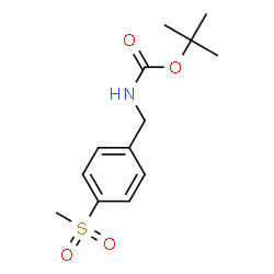 ChemSpider 2D Image | 2-Methyl-2-propanyl [4-(methylsulfonyl)benzyl]carbamate | C13H19NO4S