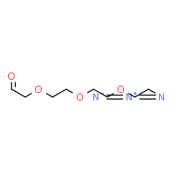 ChemSpider 2D Image | {2-[2-(2-Azidoethoxy)ethoxy]ethoxy}acetaldehyde | C8H15N3O4