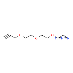 ChemSpider 2D Image | 3-{2-[2-(2-Azidoethoxy)ethoxy]ethoxy}-1-propyne | C9H15N3O3