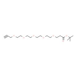 ChemSpider 2D Image | 1,1-Dimethylethyl 4,7,10,13,16-pentaoxanonadec-18-ynoate | C18H32O7