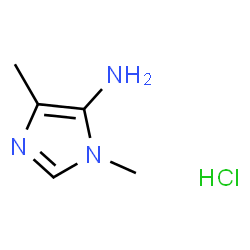 ChemSpider 2D Image | 1,4-dimethyl-1H-imidazol-5-amine hydrochloride | C5H10ClN3