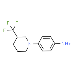 ChemSpider 2D Image | 4-(3-Trifluoromethyl-piperidin-1-yl)-aniline | C12H15F3N2
