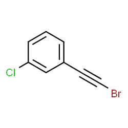 ChemSpider 2D Image | 1-(Bromoethynyl)-3-chlorobenzene | C8H4BrCl