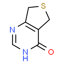 ChemSpider 2D Image | 5,7-Dihydrothieno[3,4-d]pyrimidin-4(1H)-one | C6H6N2OS