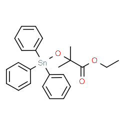 ChemSpider 2D Image | Ethyl 2-methyl-2-[(triphenylstannyl)oxy]propanoate | C24H26O3Sn