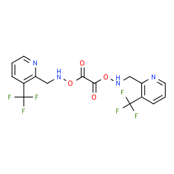 ChemSpider 2D Image | 1,8-Bis[3-(trifluoromethyl)-2-pyridinyl]-3,6-dioxa-2,7-diazaoctane-4,5-dione | C16H12F6N4O4