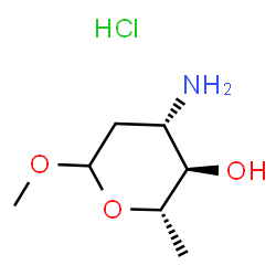 ChemSpider 2D Image | METHYL-A-L-ACOSAMINE | C7H16ClNO3
