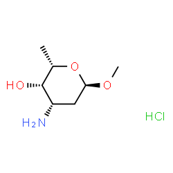 ChemSpider 2D Image | Methyl a-L-daunosamide HCl | C7H16ClNO3