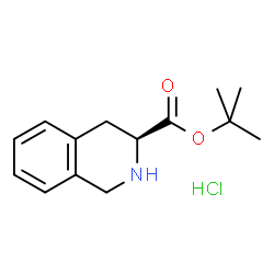 ChemSpider 2D Image | (S)-tert-butyl 1,2,3,4-tetrahydroisoquinoline-3-carboxylate hydrochloride | C14H20ClNO2