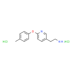 ChemSpider 2D Image | 2-(6-(p-tolyloxy)pyridin-3-yl)ethanamine dihydrochloride | C14H18Cl2N2O