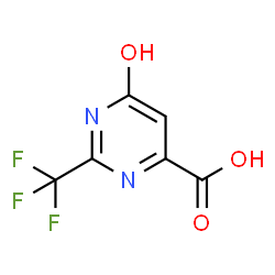 ChemSpider 2D Image | 6-Hydroxy-2-(trifluoromethyl)-4-pyrimidinecarboxylic acid | C6H3F3N2O3