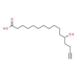 ChemSpider 2D Image | 12(S)-hydroxy-16-Heptadecynoic Acid | C16H28O3
