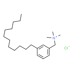 ChemSpider 2D Image | (3-Dodecylphenyl)-N,N,N-trimethylmethanaminium chloride | C22H40ClN