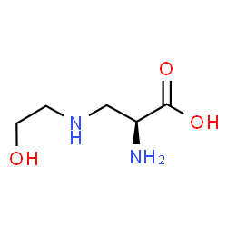 ChemSpider 2D Image | 3-(N-Ethanolamino)-L-alanine | C5H12N2O3