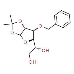 ChemSpider 2D Image | 3-O-Benzyl-1,2-O-isopropylidene-D-allofuranose | C16H22O6