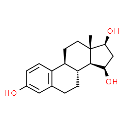 ChemSpider 2D Image | (15beta,17beta)-Estra-1,3,5(10)-triene-3,15,17-triol | C18H24O3