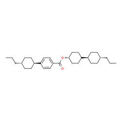 ChemSpider 2D Image | (1s,1's,4s,4'R)-4'-Propyl-1,1'-bi(cyclohexyl)-4-yl 4-(trans-4-propylcyclohexyl)benzoate | C31H48O2