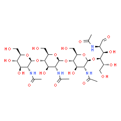 ChemSpider 2D Image | N,N,N,N-Tetraacetyl chitotetraose | C32H54N4O21