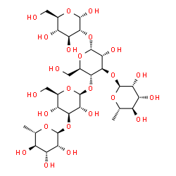 ChemSpider 2D Image | alpha-L-Rhap-(1->3)-[alpha-L-Rhap-(1->3)-beta-D-Glcp-(1->4)]-alpha-D-Glcp-(1->2)-alpha-D-Glcp | C30H52O24