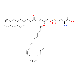 ChemSpider 2D Image | 1-oleoyl-2-linoleoyl-sn-glycero-3-phospho-L-serine | C42H76NO10P