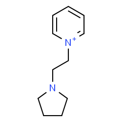 ChemSpider 2D Image | 1-[2-(1-Pyrrolidinyl)ethyl]pyridinium | C11H17N2