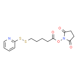 ChemSpider 2D Image | N-succinimidyl-5-(2-pyridyldithio)valerate | C14H16N2O4S2