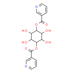 ChemSpider 2D Image | 2,3,5,6-Tetrahydroxy-1,4-cyclohexanediyl dinicotinate | C18H18N2O8