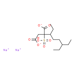 ChemSpider 2D Image | Disodium 2-(6-ethyl-3-octanyl)-2-sulfosuccinate | C14H24Na2O7S