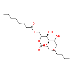 ChemSpider 2D Image | 1,2-Di-O-octanoyl-D-mannitol | C22H42O8
