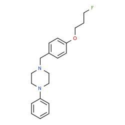ChemSpider 2D Image | 1-[4-(3-Fluoropropoxy)benzyl]-4-phenylpiperazine | C20H25FN2O