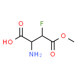 ChemSpider 2D Image | 2-Amino-3-fluoro-4-methoxy-4-oxobutanoic acid | C5H8FNO4