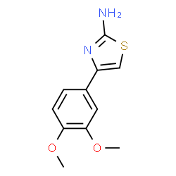 ChemSpider 2D Image | 4-(3,4-Dimethoxyphenyl)thiazol-2-amine | C11H12N2O2S