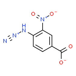 ChemSpider 2D Image | 3-Nitro-4-(2-triazyn-2-ium-1-yl)benzoate | C7H4N4O4