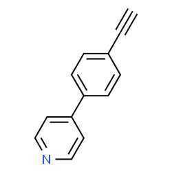 ChemSpider 2D Image | 4-(4-Ethynylphenyl)pyridine | C13H9N