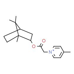ChemSpider 2D Image | 4-Methyl-1-{2-oxo-2-[(1,7,7-trimethylbicyclo[2.2.1]hept-2-yl)oxy]ethyl}pyridinium | C18H26NO2