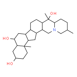 ChemSpider 2D Image | Cevane-3,6,20-triol | C27H45NO3