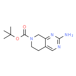 ChemSpider 2D Image | tert-butyl 2-amino-5H,6H,8H-pyrido[3,4-d]pyrimidine-7-carboxylate | C12H18N4O2